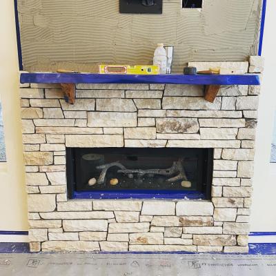 Custom interior stone, Osoyoos British Columbia